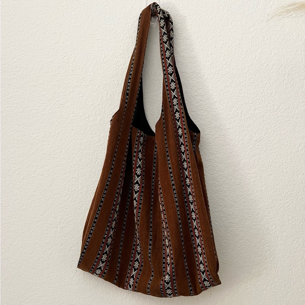 Vintage Cynthia Vincent Aztec Tribal Print Boho Classic Shopper Shoulder Bag